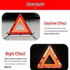 Reflective Red Triangle Car Warning Sign for Safety and Parking