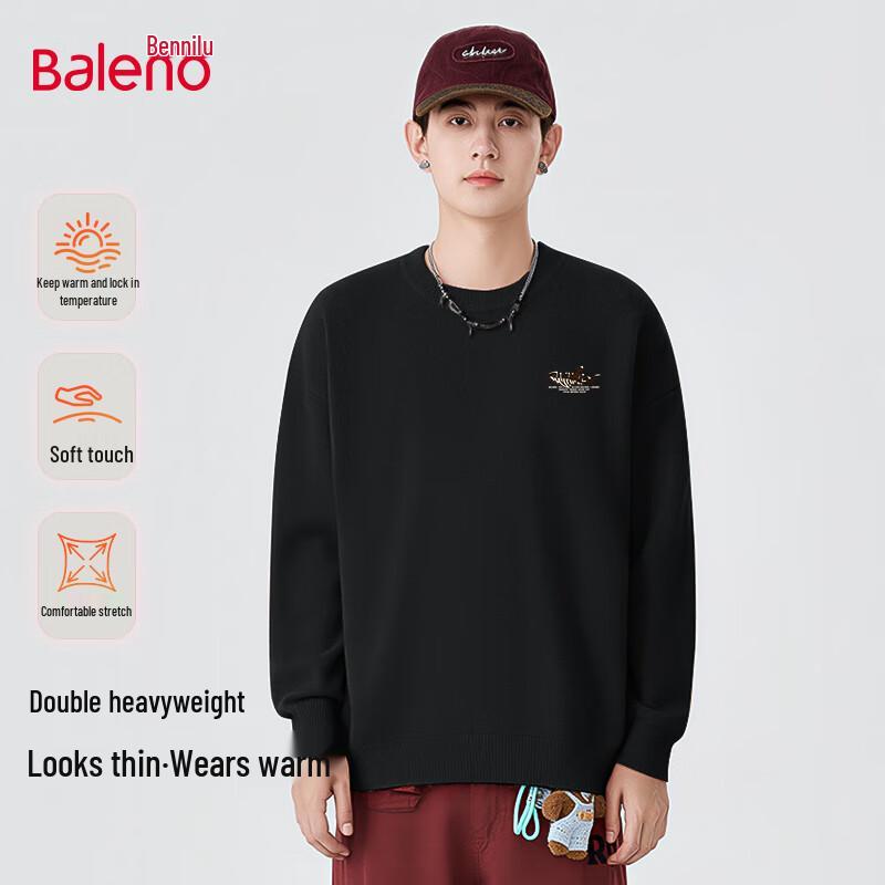 Baleno Men's Winter Knit Round Neck Sweater