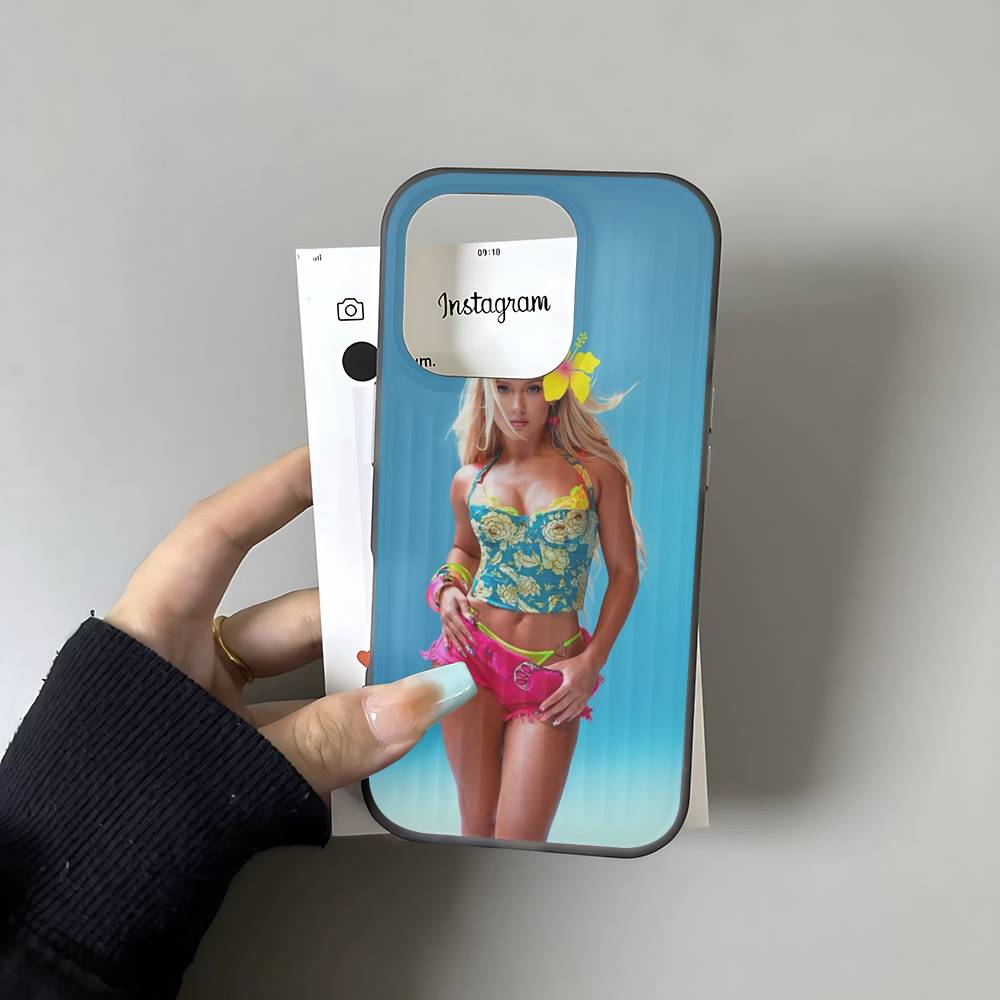 A-Прозрачный мягкий гофрированный чехол для телефона Addison Rae для IPhone 17 15 16 11 12 13 14 Pro Max Plus Pro