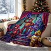 Five Nights at Freddy's Pattern Blanket for Home Decoration, Bed, Sofa, Car Travel, Camping, Suitable for All Seasons, Birthday Christmas Gift