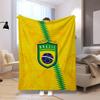 1PC Football pattern blanket, all season lightweight home office outdoor nap multifunctional blanket