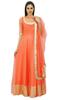 Atasi Floor Length Princess Style Orange Dress Salwar Kameez Suit With