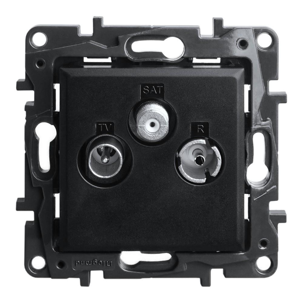 RTV-Sat Star Socket 1.5Db Black For Antenna Installation