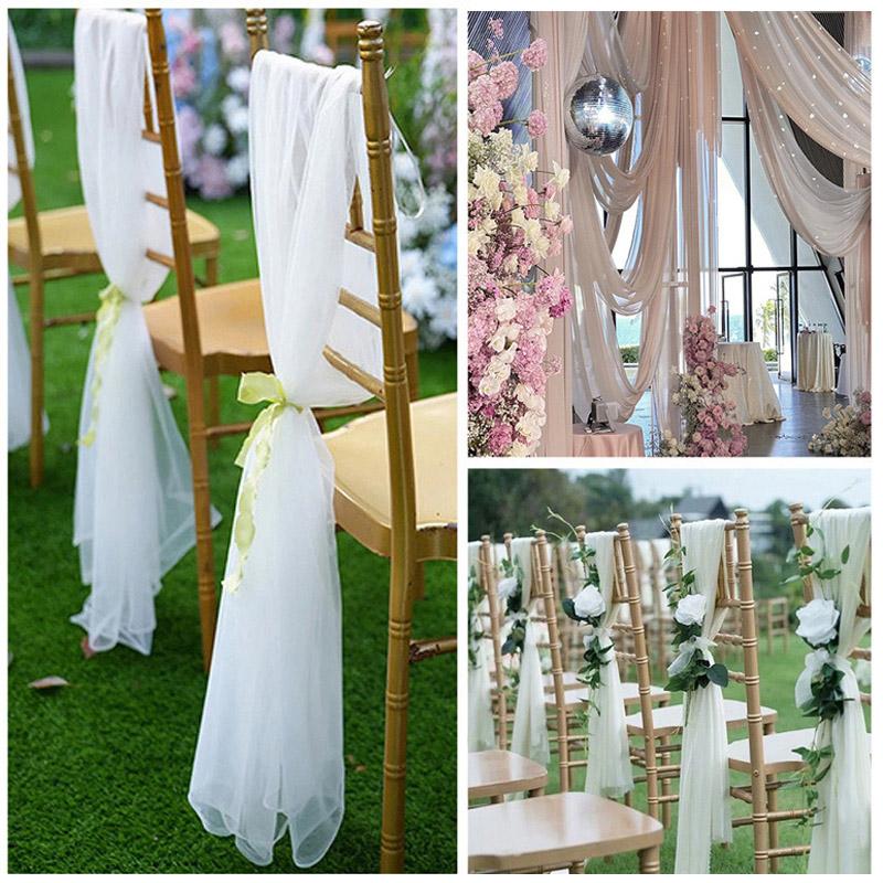6m Ceiling Drapes Stage Backdrop Ceremony Reception Hanging Decor Arch Roof Decor Hotel Decoration