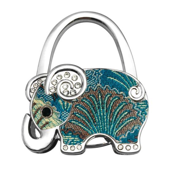 Elephant Handbag Hook Foldable Alloy Bag Hanger with Non-Slip Base Portable