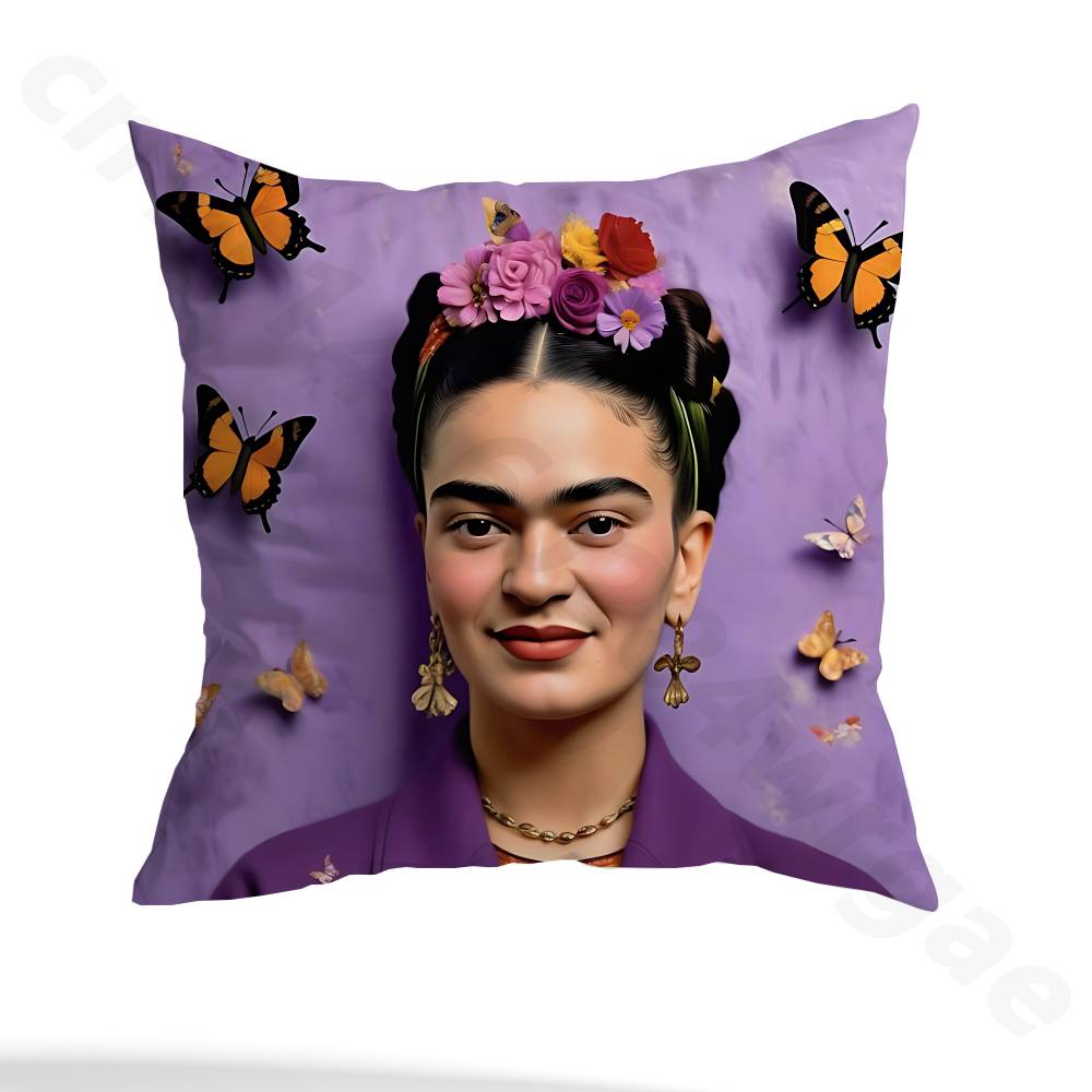 Artist F-Frida K-Kahlos pillowcase casual style decoration, suitable for home decoration (excluding pillow core)