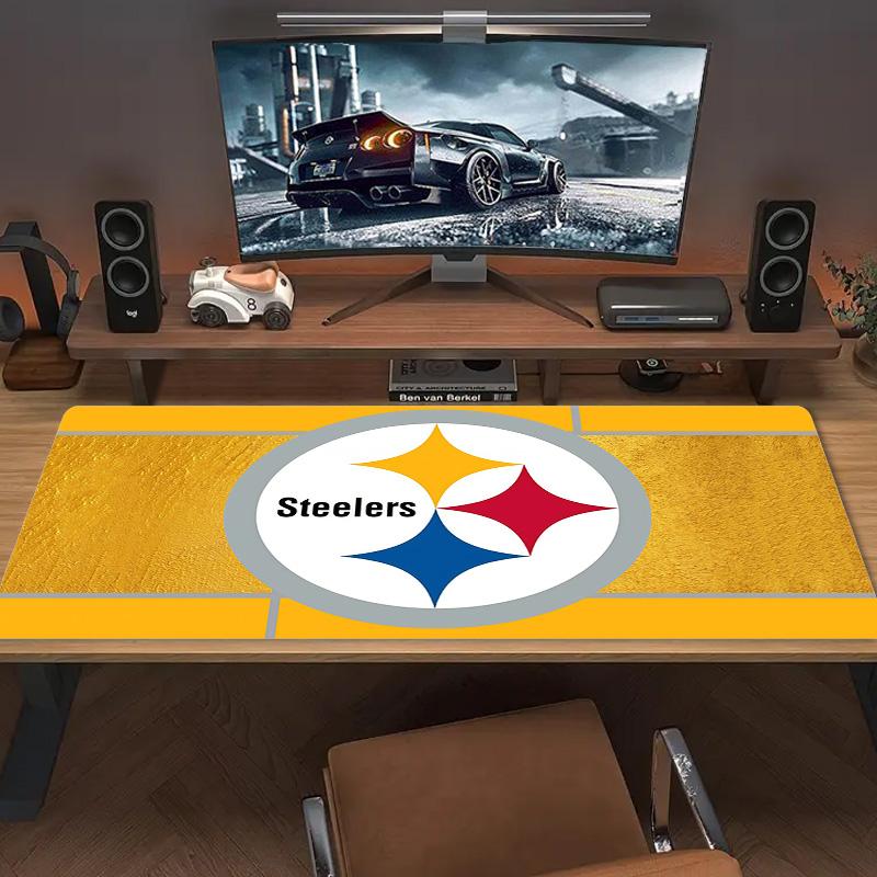Pittsburgh Steelers2 Print Cushion Non-slip Laptop Tablet Big Mousepad XXL Mat Mini PC Playmat With Lock edge