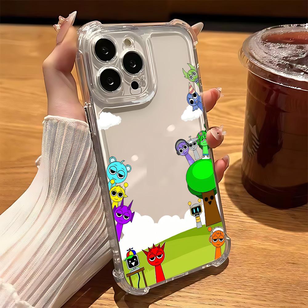 Мультяшный чехол для телефона S-Sprunkis Game для Samsung A56 A26 A33 A54 A52 A51 A73 A55 A53 A36 A35 A34 A32 A25 A24 A23 A16 A15 4G 5G