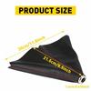 JDM Black PVC LeatherRed Stitch ManualAuto Gear Shift Knob Shifter Boot Cover