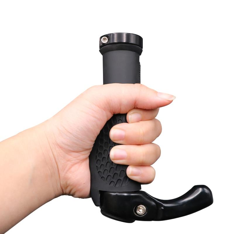 Велосипедные ручки Эргономичные интегрированные ручки для горного велосипеда Двусторонние фиксируемые ручки для руля Нескользящие резиновые велосипедные фиксирующиеся концы Части