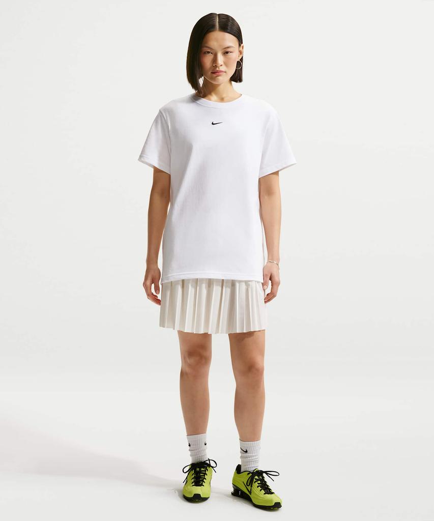 Nike Спортивная футболка оверсайз с коротким рукавом (Плюс Размер) Б - Белый:Черный / Ih7602-100