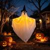 Halloween Ghost Skeleton Lightup Witch Hat Outdoor Decor For Haunted House Display