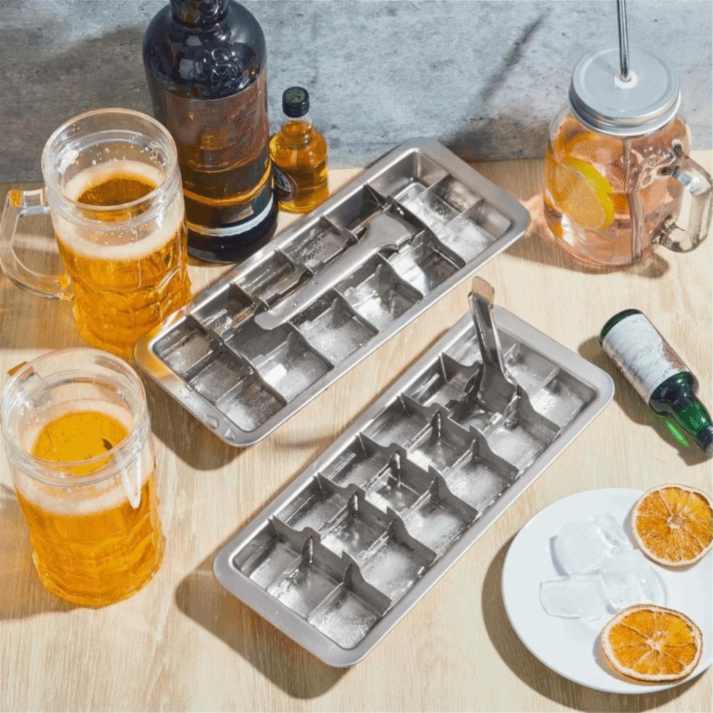18 Slot Ice Cube Tray Movable Partition Ice Cube Maker Creative Ice Cubes Mold  Drinking
