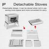 Съемные печи для кемпинга на открытом воздухе, портативная печь из нержавеющей стали, многофункциональная печь для пикника, барбекю