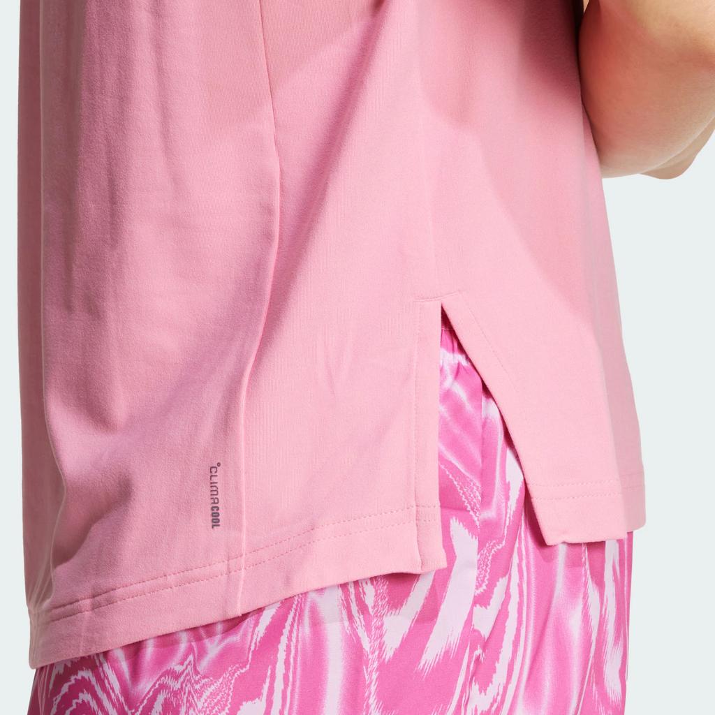 Adidas D2T FreeLift Футболка спортивная повседневная с круглым вырезом, быстросохнущая, с коротким рукавом, женская, топы, цвет благословенно-розовый JZ0801