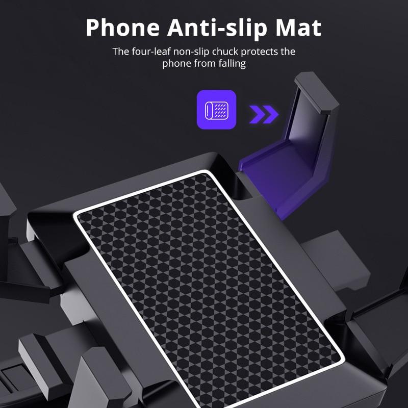 DUODUO автомобильный держатель для телефона на приборной панели, подставка для мобильного телефона на 360 градусов, зеркало заднего вида, солнцезащитный козырек в автомобиле, кронштейн для GPS-навигации