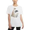 Nike Спортивная футболка с логотипом животного и мультяшным принтом, женские топы, белые DD1486-100