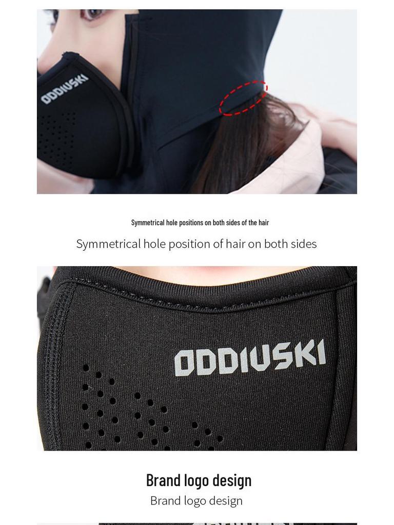 Магнитная лыжная маска Oddivski: Ветрозащитная, теплая, дышащая и быстросохнущая бандана-маска для шеи.