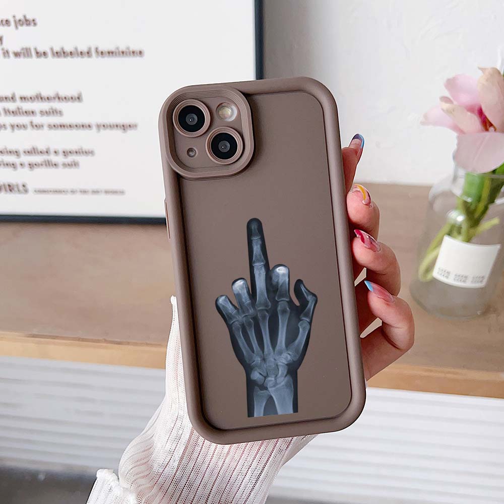 Чехол для телефона Sky Eye Ladder для iPhone 15 Samsung A24 Huawei Honor 90 Xiaomi Redmi 12c Infinix Realme Angel Eye Мягкая обложка NY4 Мультфильм Средний палец арт