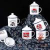 Thickened Nostalgic Enamel Cup Green Mug Durable Tea Jar  Gift