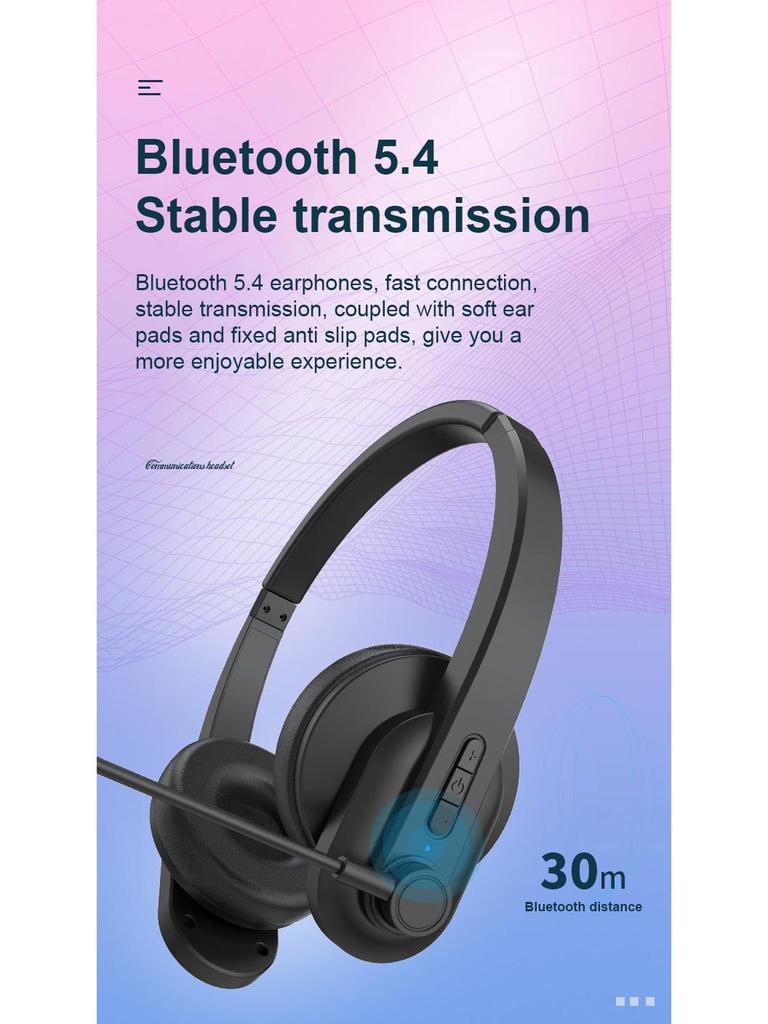 Беспроводная Bluetooth 2.4G игровая гарнитура с микрофоном ENC с шумоподавлением, низкая задержка для компьютера, телевизора, авиации и обслуживания клиентов