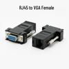 Адаптер-удлинитель сигнала RJ45 на VGA (папа/мама), 15 м