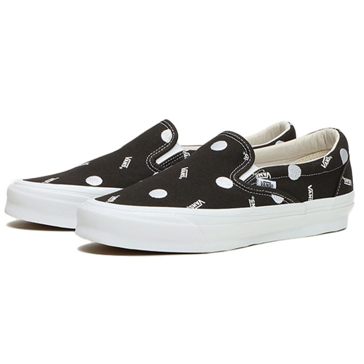 Vans OG Classic Slip-On LX Polka Dot - Black Unisex Sneakers VN0A45JKBLK