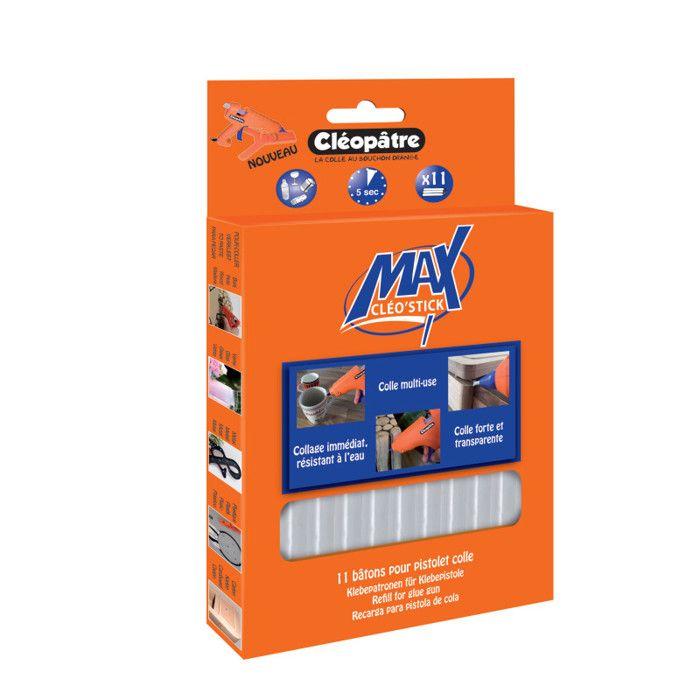 Recharge de colle thermofusible - CLÉOPÂTRE - Cléo'Stick Max - Ø11mm - Transparent - Multicolore