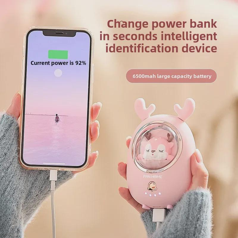 Cartoon Mini Hand Warmer & Power Bank: USB, Portable, Explosion-Proof