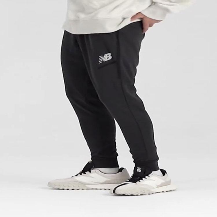 Мужские брюки New Balance Мужские спортивные брюки с логотипом Черный