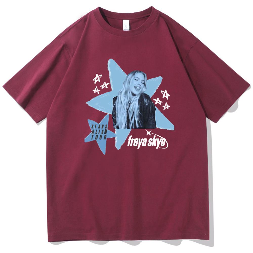 2027 Personality Freya Skye Stars Align Tour New T-Shirt Unisex WoUnisex Harajuku Short Sleeve tops