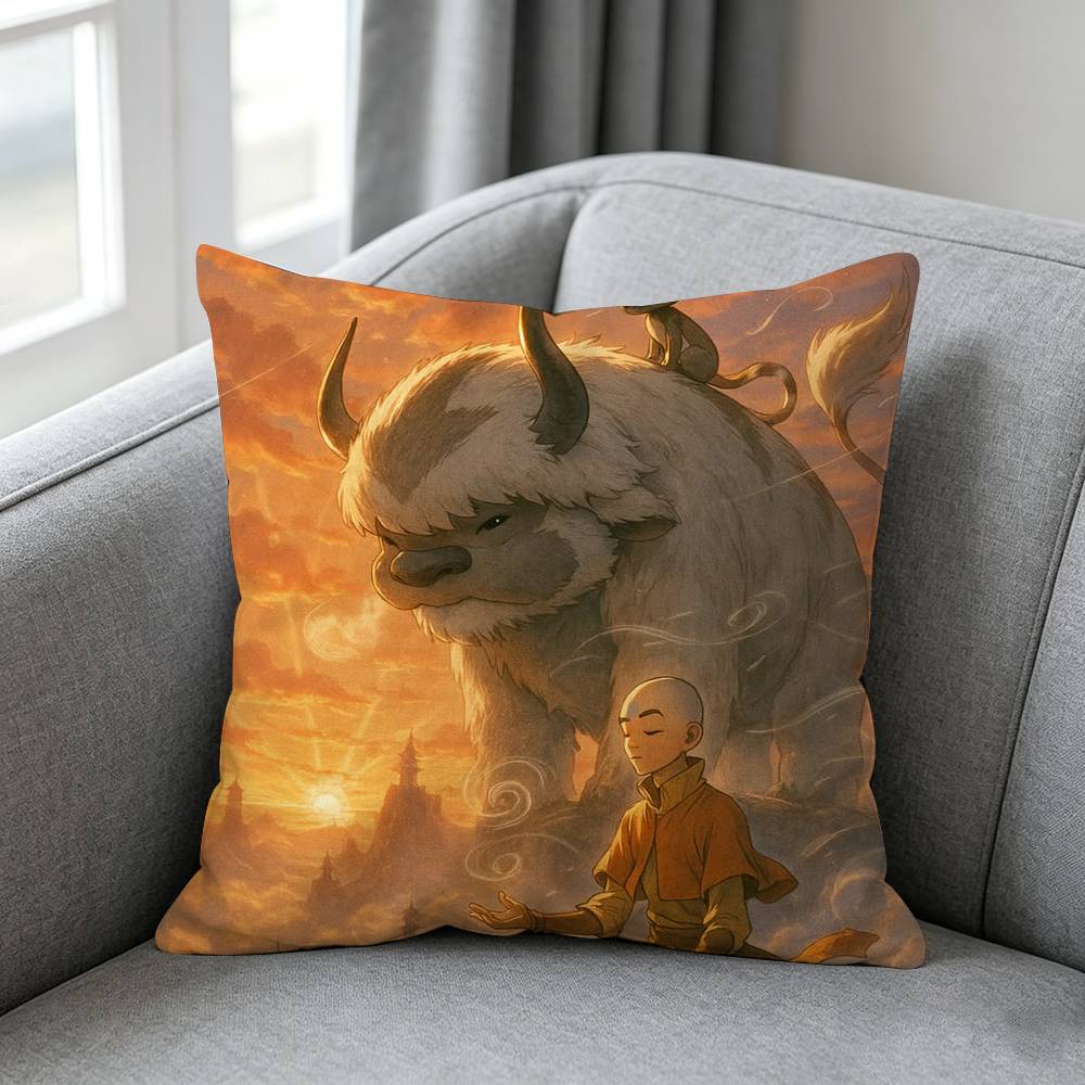 Avatarr The Last Airbender Pillow cover gift High definition digital printingSurprise vivid pattern Household