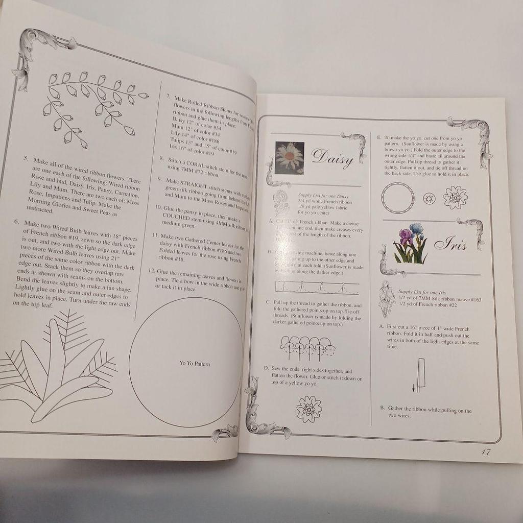 [Б/У] 596A Букет из лент Букет из лент Французский путеводитель по цветам из лент