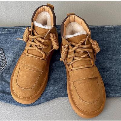 Новинка 2024 года, весенне-зимние женские туфли-лодочки, ботинки высокого качества, европейская женская обувь на шнуровке, ботинки из искусственной кожи на высоком каблуке, быстрая доставка