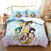 Мультяшный Постельный Комплект S-Sailor-M-Moon, Подарок Пододеяльник Наволочка для Мальчика и Девочки, Домашний Спальный Комплект Большой Кинг 260x220см