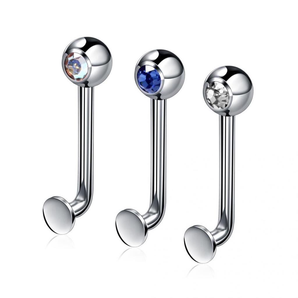 1Pc Stainless Steel Fashion Vertical Barbell Ring Genital Body Piercing Jewelry Gift