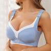 Push Up Bras for Women Plus Size Seamless Bra Wireless Brassiere Lightly Lined Full Coverage Bra Lingerie C D E Cup