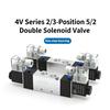 Пневматический соленоидный клапан 5/2-ходовой, однокатушечный, DC24V, AC220V, 4V120-06, 4V220-08, 4V320-10, 4V420-15 для промышленного использования