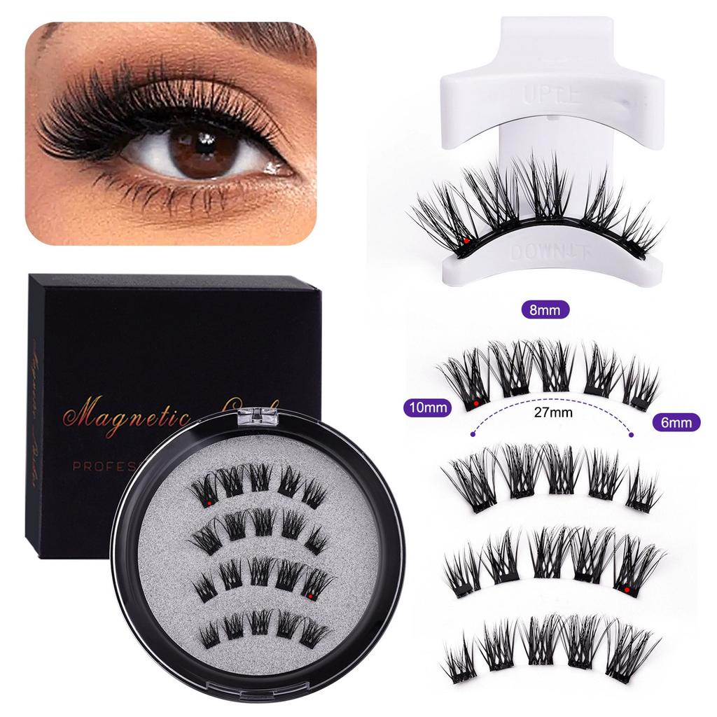 Magnetic Eyelashes, Reusable Natural False Eyelashes, Natural Extension Tape, Magnetic Thick Eyelashes.
