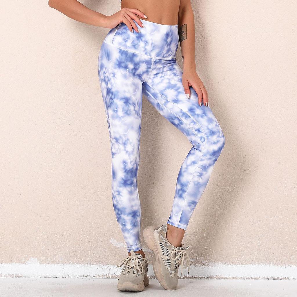 Дышащие быстросохнущие брюки для йоги с цифровой печатью, плотные эластичные спортивные леггинсы с высокой талией для фитнеса, женские спортивные леггинсы