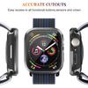 Glass+Metal Case For Apple Watch Ultra 49mm Accessories Protector Bumper Tempered iwatch series 8 7 se 45mm 41mm 44mm 40mm cover
