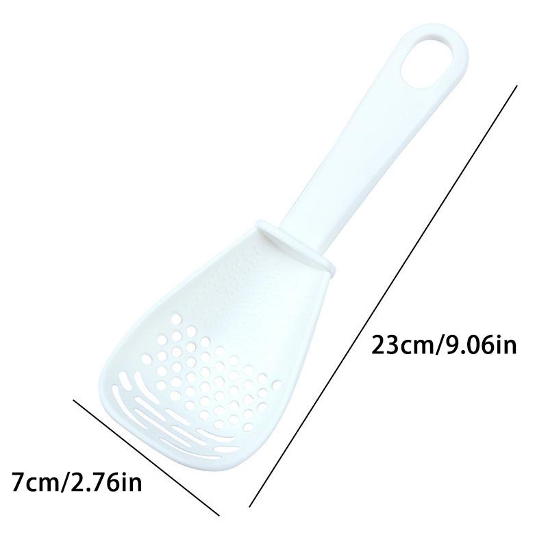 Многофункциональная кулинарная ложка-фильтр, дуршлаг, кухонная ложка для измельчения, измельчения имбиря, чеснока, силиконовый сепаратор для яичного белка