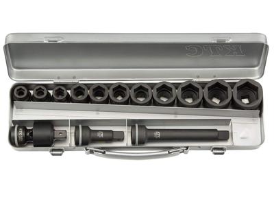 Набор торцевых ключей ударного гайковерта Kyoto Machinery Tools стандартный TBP411PA (КТК) 14-секционный 12.7SQ