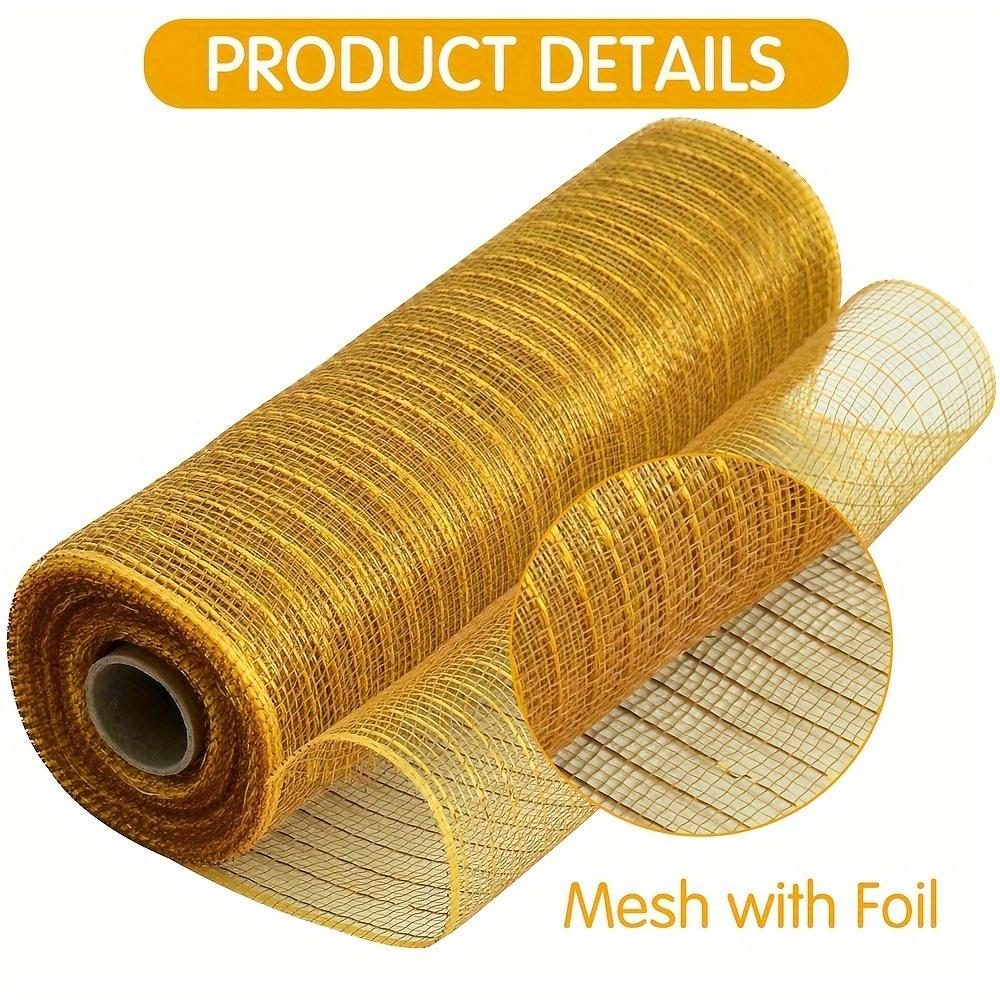 120 футов Полипропилен 4 рулона Декоративная сетка лента Необходима для венков, украшений на елку и декора для двери, Идеально подходит для Пасхи, Дня благодарения