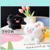 Adorable Cartoon Plush Keychain Accessory Featuring Fluffy Tail Design For Gifts