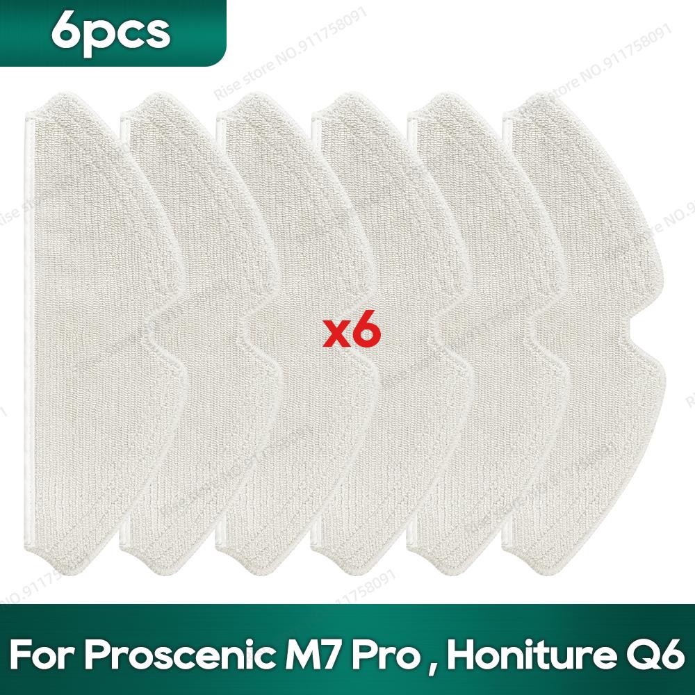 Compatible For Lenovo t1s Pro Proscenic M7 Pro, Honiture Q6 Accessories Robot Vacuum Roller Brush Hepa Filter Rag Dust Bag Parts