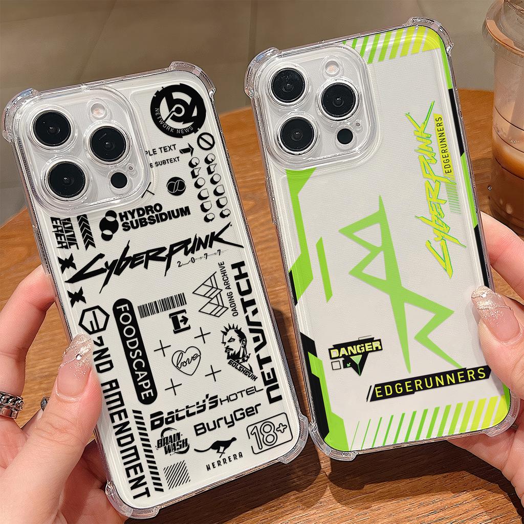 Чехол для телефона Edgerunners C-Cyberpunks для Samsung Galaxy S25 S24 S23 S22 S21 S20 Note20 Edge FE Ultra Plus 4G 5G Защита от падения