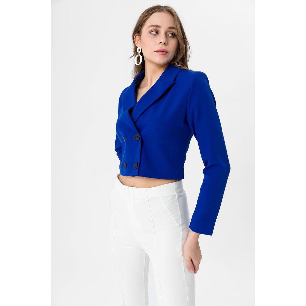 Women's Short Button-closed Blazer Jacket 245071 -