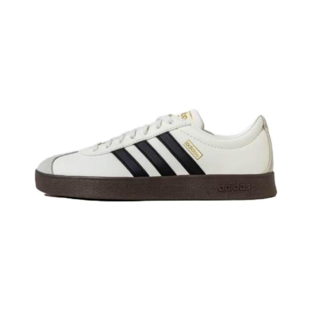 Adidas Vl Court Classic Abrasion Resistant Low top Skateboard Shoes Unisex Pearl White JQ1501(Team1104)