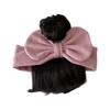 Bow Knot Headwear Soft Hairpiece Fashionable Baby Bangs Wig Headband  Newborns Accessories